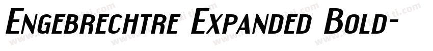 Engebrechtre Expanded Bold字体转换